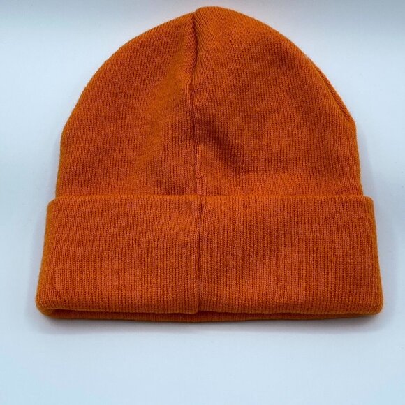 Urban Outfitters Coney Island Picnic Come Outside Beanie Orange Unisex OS NWOT - Picture 2 of 4